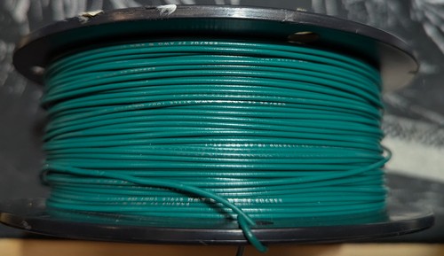 (x2) 22 AWG Gauge Stranded HookUp Wire Blue & Green 500ft+ each UL1007 300 Volts