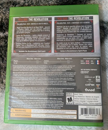 Homefront The Revolution for Xbox One NTSC North American Version - Picture 2 of 5