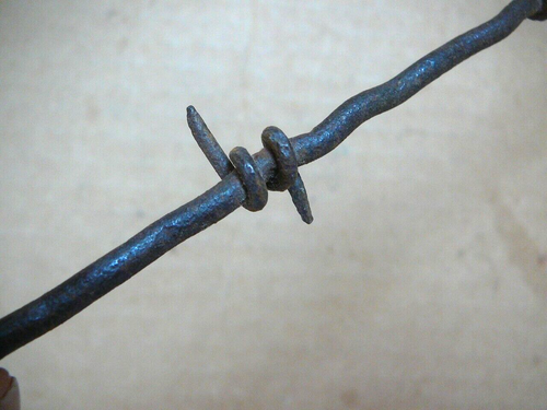 Haish's Two Point Barb Ripple Wire Corrugated Round Line - ANTIQUE BARBED WIRE - Picture 3 of 6