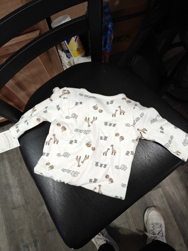 ZZ- Carter's Just One You Elephant Giraffe Animals Footed Pajamas 3 Month - Picture 3 of 6