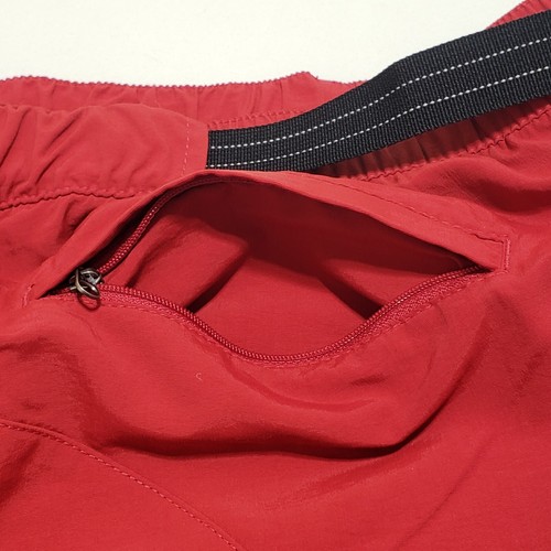 LL BEAN Men's Vintage Swim Shorts Belted Cargo Trunks 6 Pockets Red SIZE XXL - Picture 7 of 10