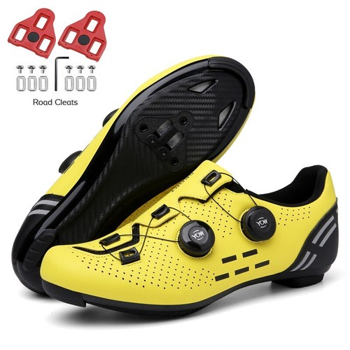 Mtb Cycling Sneaker with SPD Cleats Men's Road Bike Shoes Racing Cycling Shoes  - Picture 38 of 39
