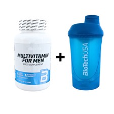 (176,71 EUR/kg) BioTech USA Multivitamin - 60 Tabletten Men Women Plus Shaker