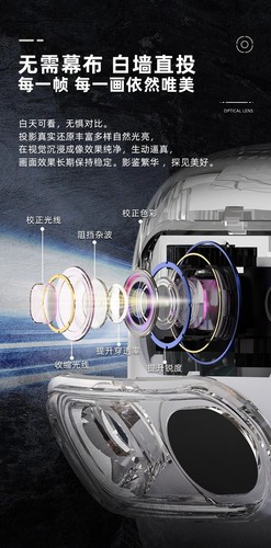 AU Mini DLP projector Q6+handheld home mini portable mini pocket projector - Picture 6 of 24