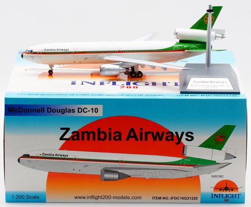 Inflight Zambia Airways McDonnell Douglas DC-10-30 N3016Z 1:200 Pre-builded - Picture 11 of 12