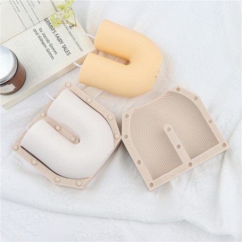 U Shape Hand Candle Mold DIY Soap Mold Silicone Mold Candle Making Mould New - Picture 6 of 15