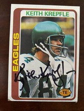 Keith Krepfle Signed PHILADELPHIA EAGLES Card   1978 Topps