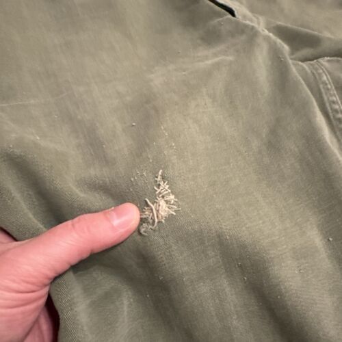 Vintage Military 27 x 30 P58 P56 USMC OG-107 Sateen Trousers Twill 1958 - Picture 6 of 10