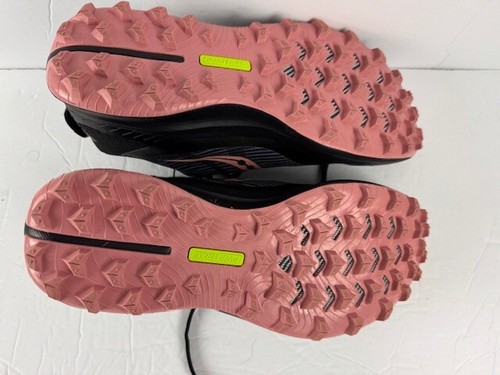 Saucony Womens Peregrine 12 Charcoal Black/Shell Trail Running Shoes-New w/o Box - Picture 6 of 6