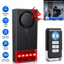 Vibration Motion Sensor Car Motorcycle Alarm Anti-Theft Alarm Remote Control New