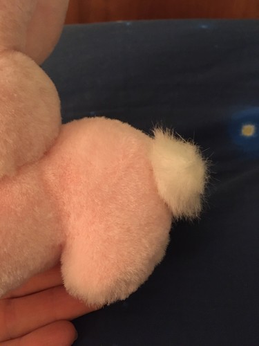 2 Coniglietti Rosa e Azzurro Peluche Vintage - Foto 5 di 8