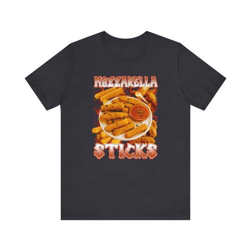 Mozzarella Sticks Premium Comfort T-Shirt Cheese Lover's Stylish Fashion Tee - Picture 6 of 17