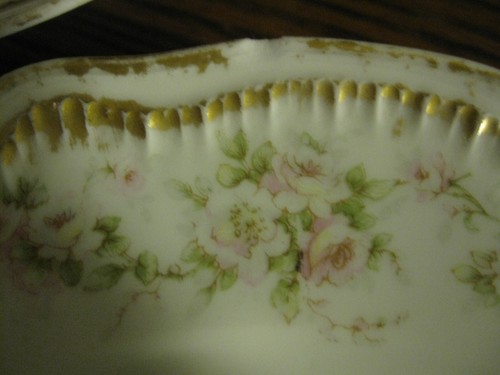 Vtg Limoges Theodore Haviland Schleiger 844 3 Bread Plates Double Gold 7 5/8" - Picture 9 of 9