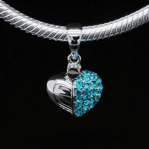 I Love You Heart Charm Armband Perle 925 Silber Geschenk für Mutter Frau Tochter Nan - Bild 3 von 5