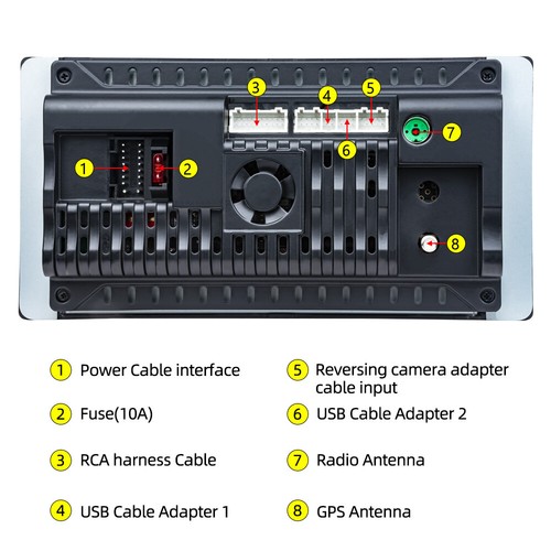 Android13 For VW Touareg 2004-2011 Car Stereo Radio Carplay GPS WI-FI FM BT +CAM - Picture 16 of 16