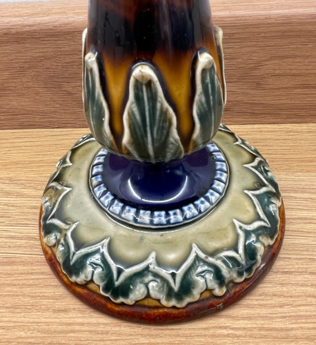 Doulton Lambeth 8" Stoneware Candlestick c1905 - Picture 2 of 8
