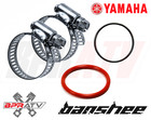 Yamaha Banshee Coolant Tube SILICONE O-Ring Circlip Clamps to Clutch Cover Fix