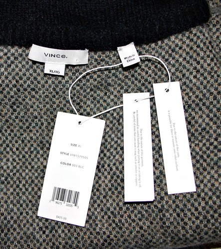 Vince Brushed Floral Alpaca-Wool-Blend Funnel Neck Sweater sz XL $425 - Picture 16 of 18