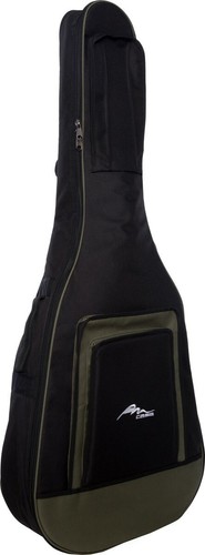 DE Gitarrentasche für akustische gitarre Tasche Premium 4/4 M-case Grün - Picture 1 of 7