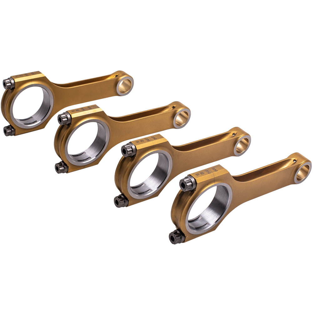 Titanized Forged 4340 H-Beam Connecting Rods Conrod for Mazda Miata MX5 B6 1.6