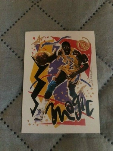 1990 NBA Hoops Magic Johnson Team Checklist #367 GEM MINT ART CARD  - Picture 2 of 8