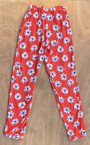 Love & Sunflower Girls Summer Floral Print Casual Pants Orange Size L - Picture 4 of 15