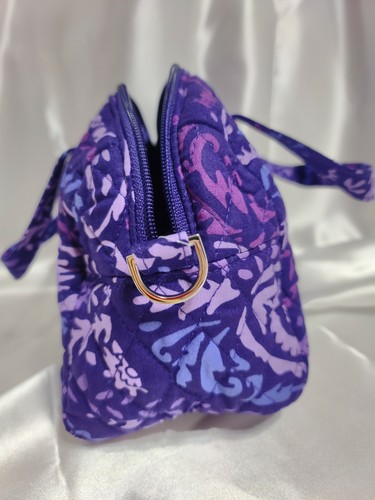 Vera Bradley's MINI SATCHEL in PAISLEY AMETHYST Pattern, Purples, Purse, NWT - Picture 6 of 9
