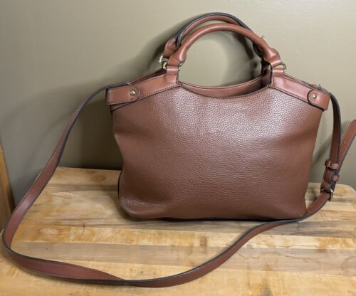 Anne Klein Brown Large Handbag With Crossbody Strap Handles And Lots Of Pockets - Picture 2 of 12