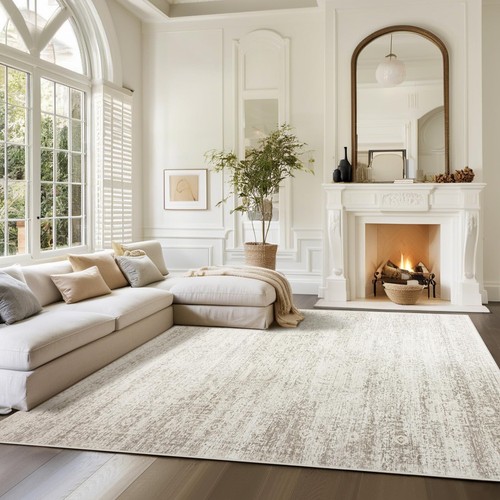 Alfombras lavables 8x10 alfombras de área para sala de estar, alfombras para dormitorio, alfombras grandes, U...