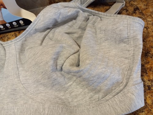 Women's Playtex Bra #474C Ultimate Lift&Support Cotton Stretch 44DDD Grey Hther - Picture 4 of 29