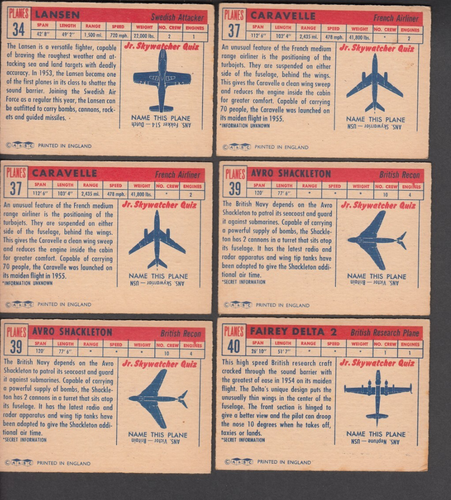 (18) - 1957 A&BC Planes of the World Red Back - (2 Dupes) EX+ - Bild 4 von 6