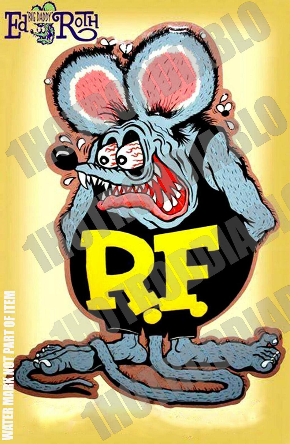  RAT ROD HOT ROD DECAL STICKER  VINTAGE RACING RAT FINK ED ROTH TOOLS OIL