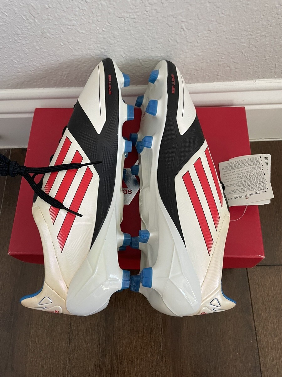 New Adidas ADIZERO F50 TRX FG 'WHITE RED BLUE' Size 11 | eBay