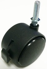 Oajen 2" caster, locking, brake, 5/16" - 18 x 3/4", pack of 4