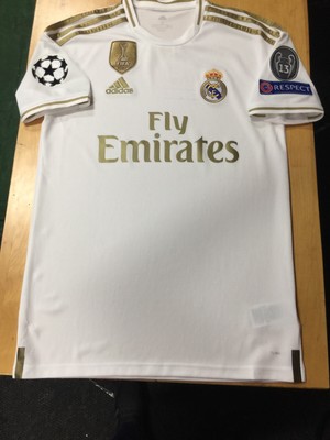 real madrid white gold jersey