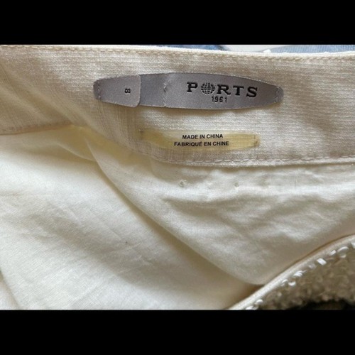 Ports 1961 cream heavily beaded and sequin mini skirt - Picture 2 of 4
