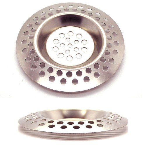 Kitchen Sink Drain Strainer Steel Plug Hole Bath Basin Hair Catcher Cover Filter - Picture 11 of 11