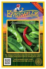 1 Oz Serrano Hot Pepper Seeds - Everwilde Farms Mylar Seed Packet