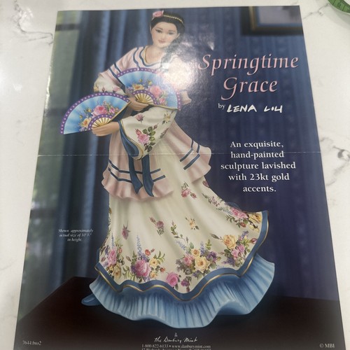 The Danbury Mint “Springtime Grace”  By Lena Liu Porcelain Sculpture Rare