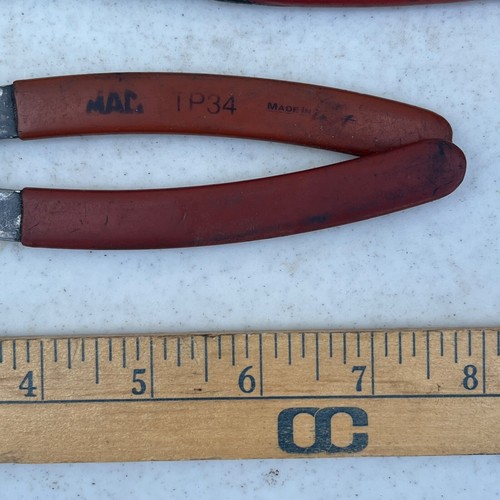 Mac Tools Set of 2 Snap Ring Pliers TP34 Red - Picture 2 of 6