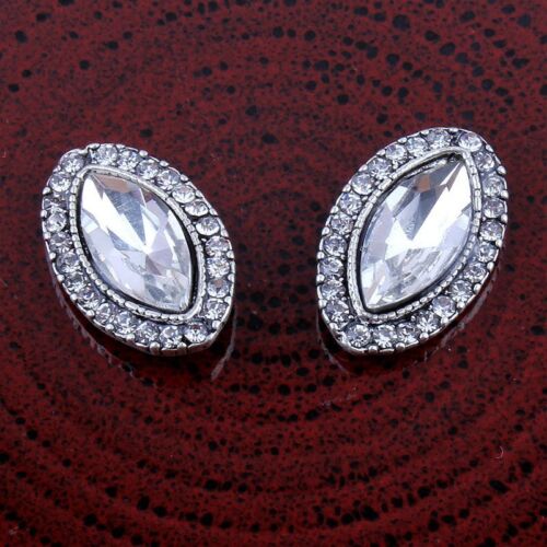20pcs Metal Rhinestone Buttons Bling Alloy Crystal Flatback Buttons for Wedding - Picture 2 of 6