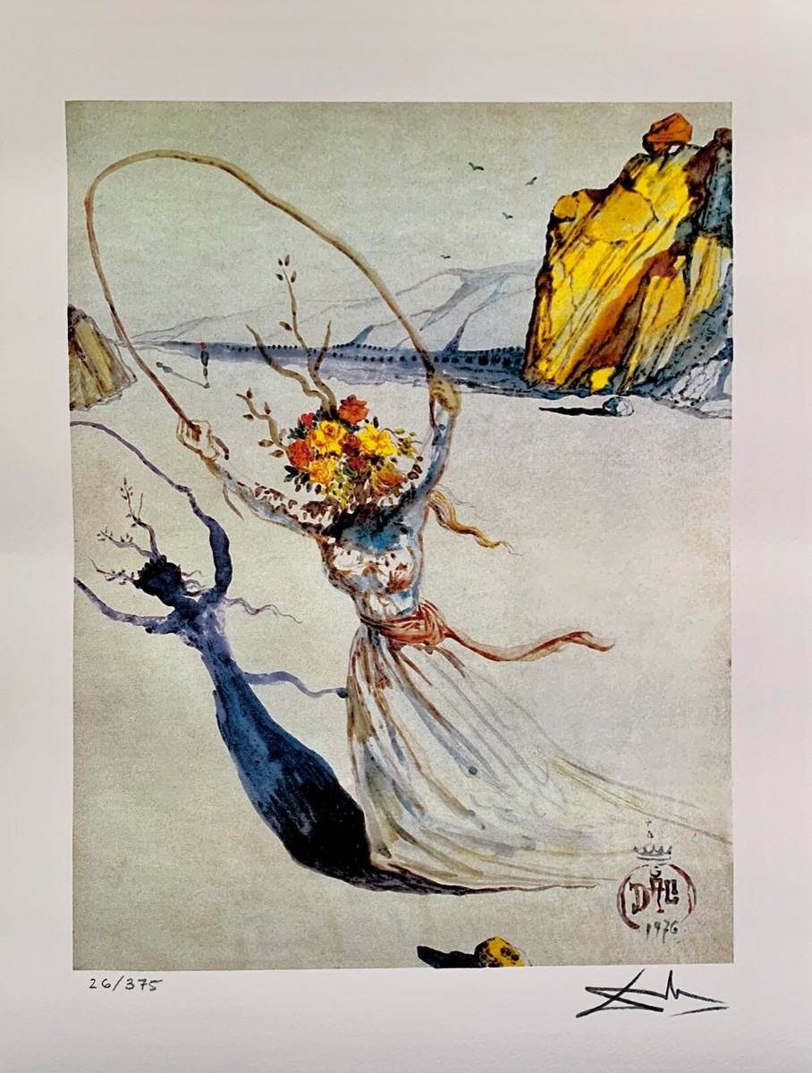 Salvador Dali TRANSCENDENT PASSAGE Facsimile Signed