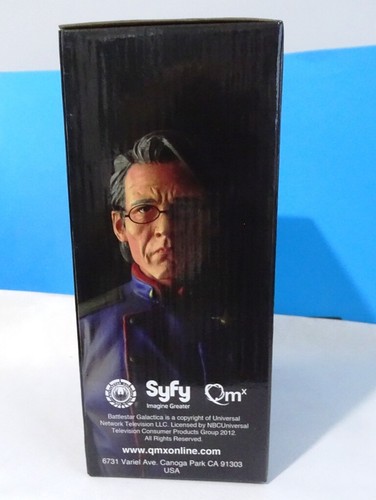 Battlestar Galactica Admiral Adama Animated Maquette/Statue- 5.9" Hero Sized-QMX - Foto 3 di 7