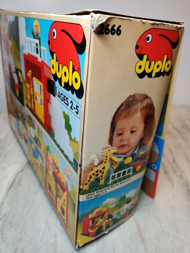 Duplo SAVANNAH and POLAR ANIMALS ~2666 ~Lego ZOO ~COMPLETE ~Giraffe ~1990 ~BOX - Picture 4 of 12