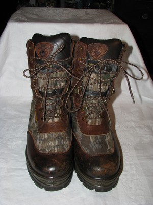 Men s Leather Herman Survivors Camouflage BIG BUCK Leather Boots