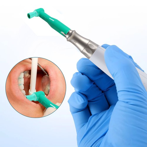 Dental Cordless Hygiene Prophy Handpiece /4:1 Cone Air Motor 2 HOLES /105°Angles - Picture 31 of 53
