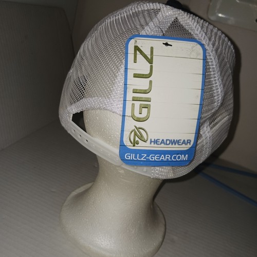 Gillz Men's Fishing Active Trucker Mesh Snapback Cap Hat Black - Picture 3 of 4