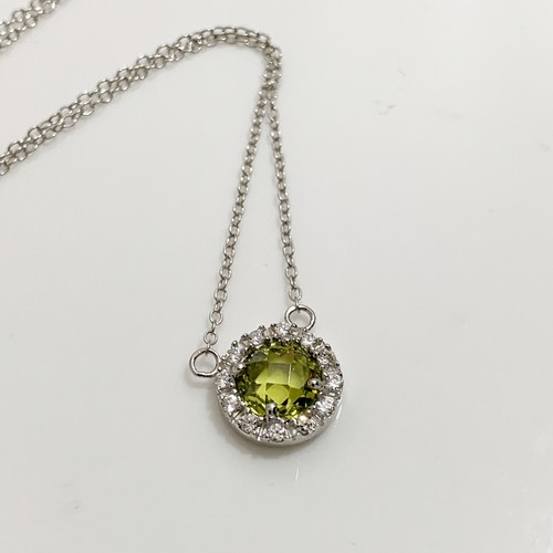 Collana con ciondolo cerchio tondo verde sterling 925 rosso 16 18 pollici - Foto 6 di 12