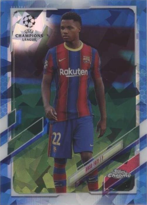 2020-21 Topps Chrome UCL Sapphire Edition Ansu Fati #15 - 1 of 1