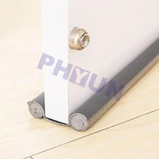 Door Bottom Seal Strip Stopper Under Door Draft Guard Stopper Soundproof Gray 1X